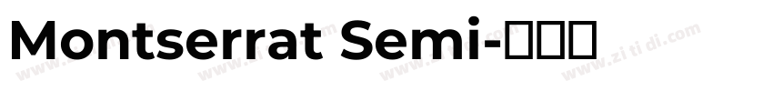 Montserrat Semi字体转换